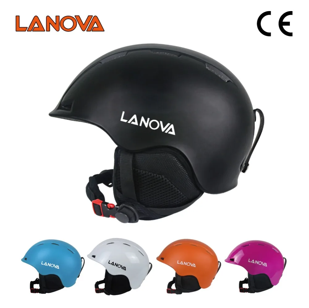 Lanova 3 размера черный лыжный шлем детский мужской женский для сноуборда
