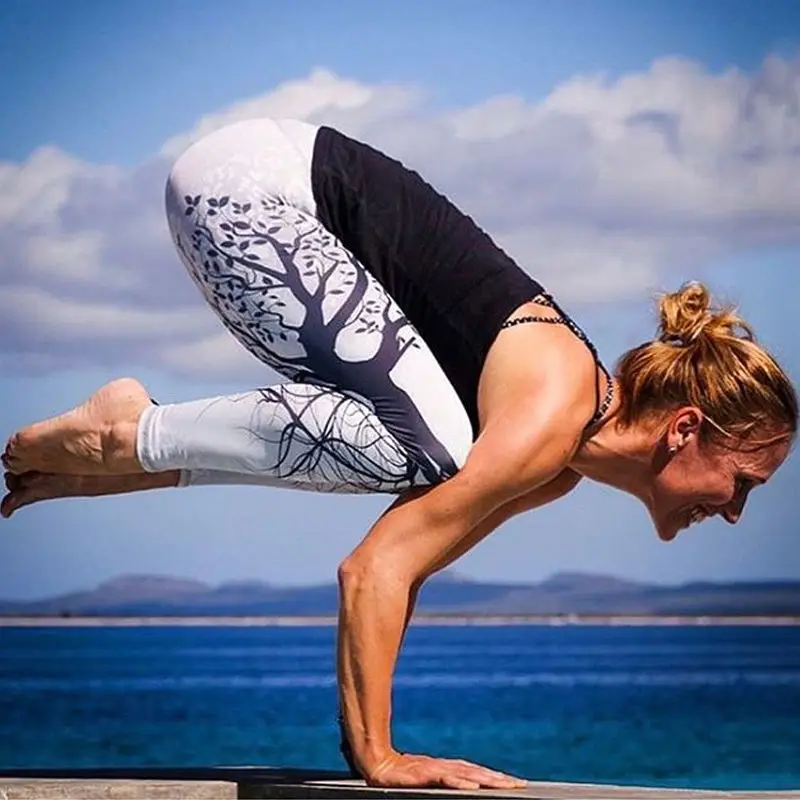 2017 брендовые новые женские спортивные Леггинсы для занятий йогой и фитнесом