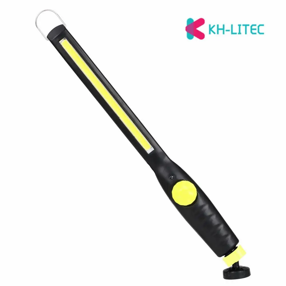 Yellow Портативный COB светодиодный usb зарядка рабочий светильник вспышка светильник фонарь Lantena с магнитом встроенный аккумулятор для ремонта Рабочая лампа - Испускаемый цвет: Yellow