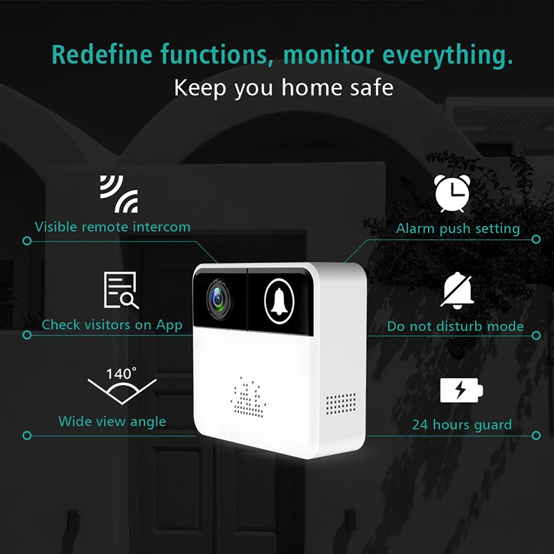 Meisort IDS1 wifi камера для записи HD видео 1280*720 P Ourdoor дверной звонок аудио разговора