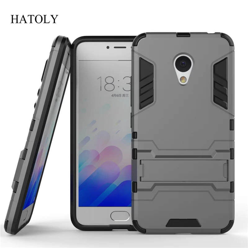 HATOLY For Armor Case Meizu M3 Mini Shockproof Robot Hybrid Rugged Silicone Rubber Hard Phone Cover M3S&lt |