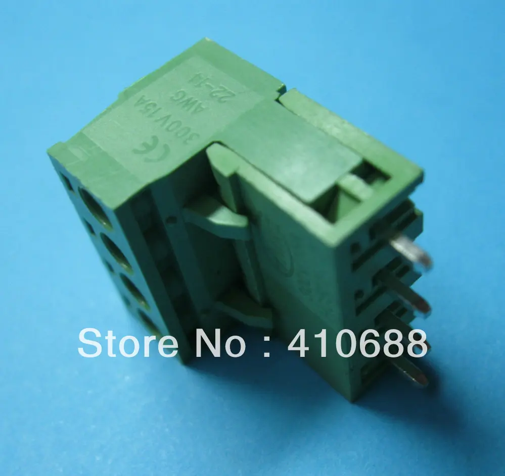 30 шт. 4 контактный шаг 5 08 мм винтовой клеммный блок соединитель подключаемый тип