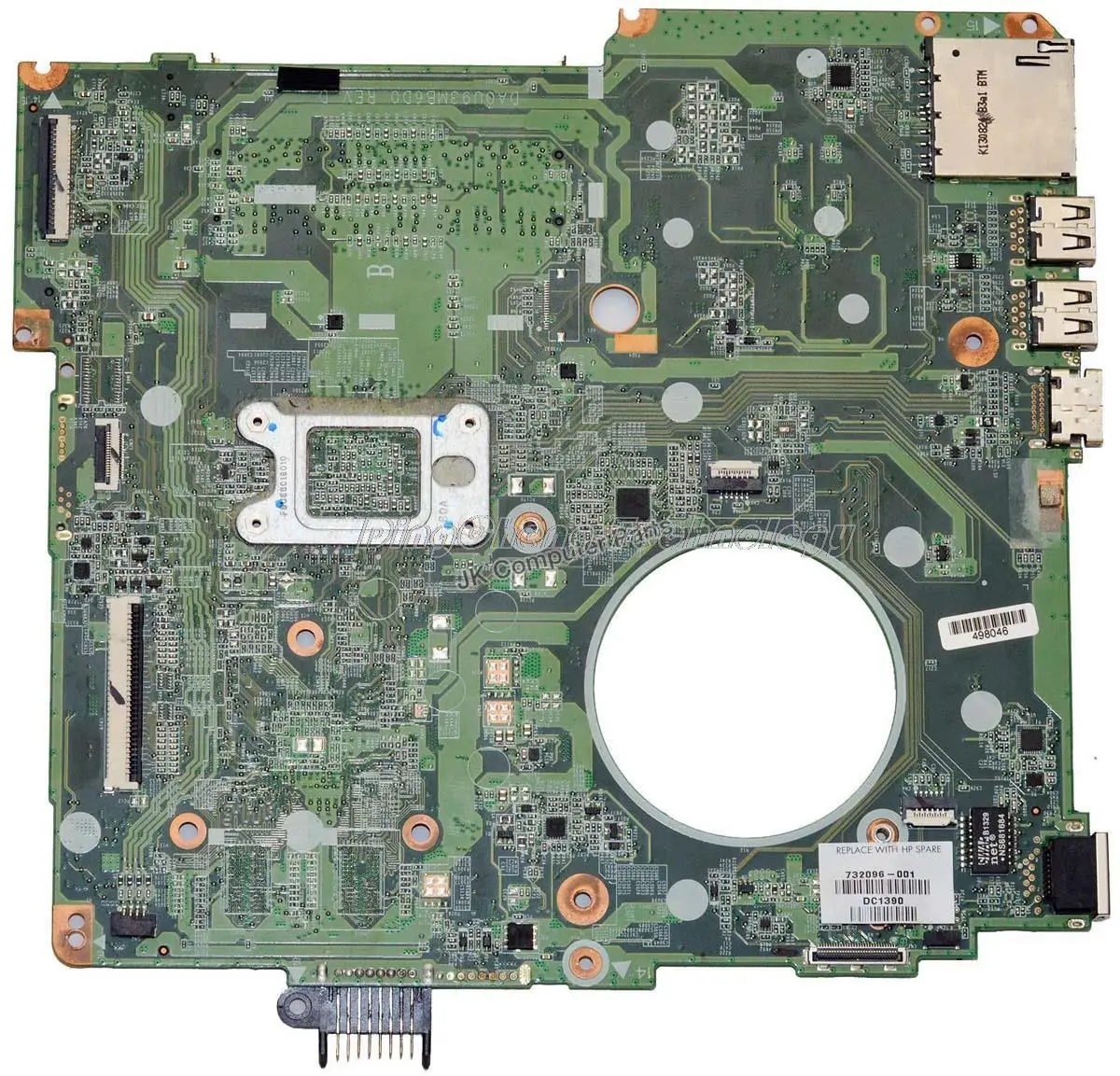 

Laptop Motherboard For HP 15 15-N 734827-501 DA0U93MB6D0 A6-5200 CPU Mainboard DDR3 100% fully tested