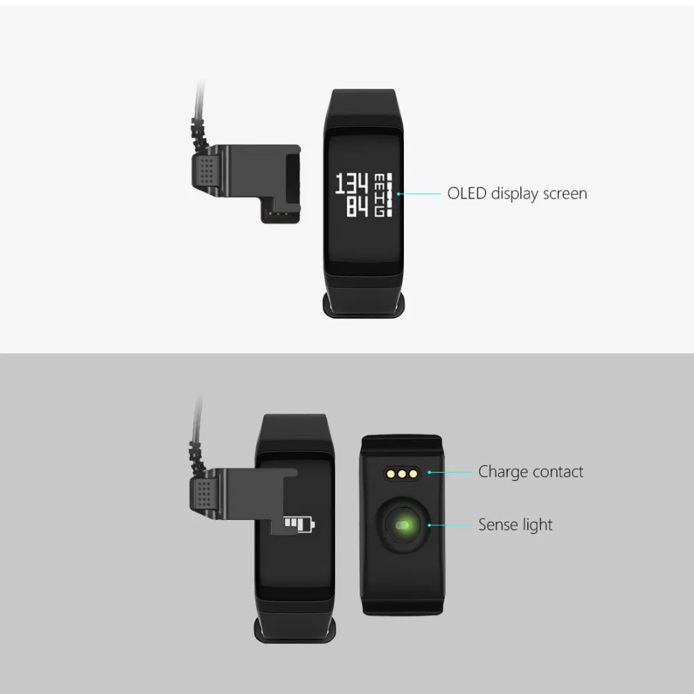 DAWO F1 Фитнес Tracker Браслет монитор сердечного ритма крови Давление Кислорода Смарт