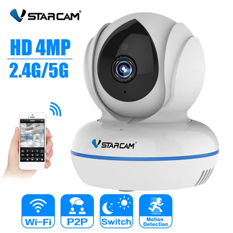 IP камера VStarcam C22Q 4 0 МП FHD Wi Fi|Камеры видеонаблюдения| |
