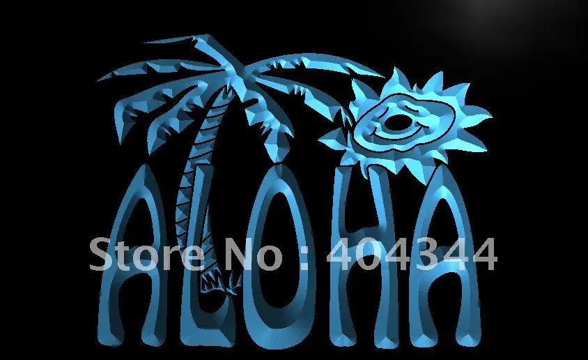 

LB699- Aloha Palm Tree Enseigne Lumineuse Light Sign