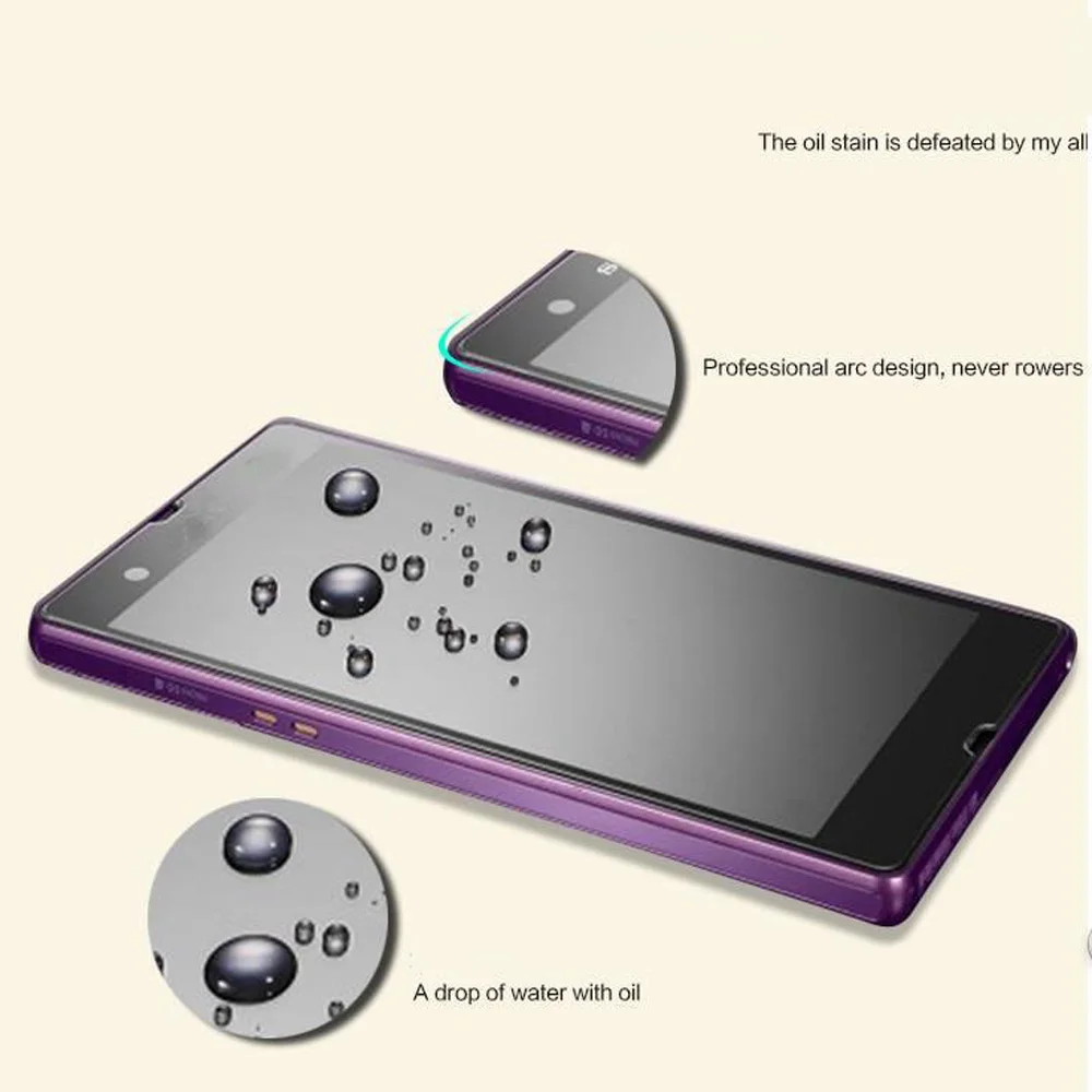 9H Защитная пленка для экрана из закаленного стекла Sony Xperia X XP E3 Z1 Mini Z2 Z3 Z4 Z5 Compact C C3 C4