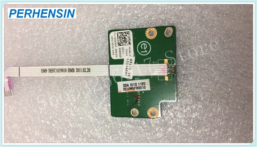 

FOR Dell FOR Inspiron 17 N7010 Power Button Board W Cable 0GK80F Da0um9pb6d0 GK80F
