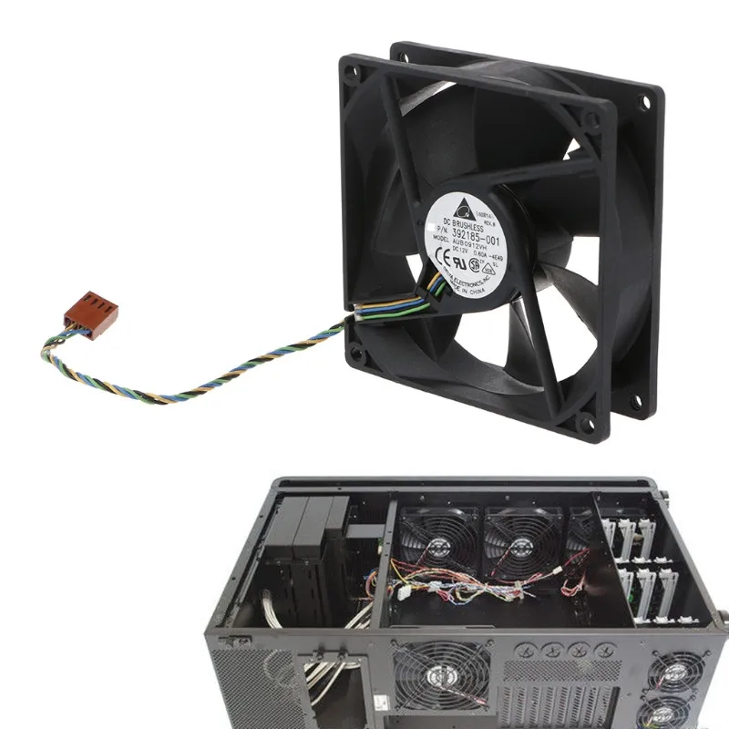 90*90*25 мм 9025 DC 12V 0.6A 4 контактный компьютер PWM вентилятор охлаждения для Delta AUB0912VH