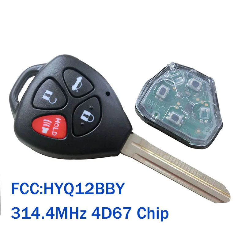 Автомобильный Брелок дистанционного управления с ключом для Toyota Camry 2007 2008 2009 2010