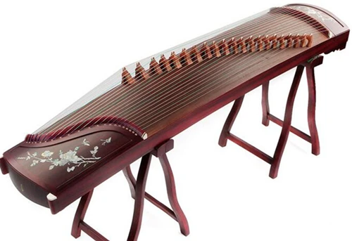 A shape shelf Национальный патент высокое качество Китай guzheng platane деревянные музыкальные инструменты Zither 21 струны с аксессуарами guzheng струны - Цвет: A shape shelf