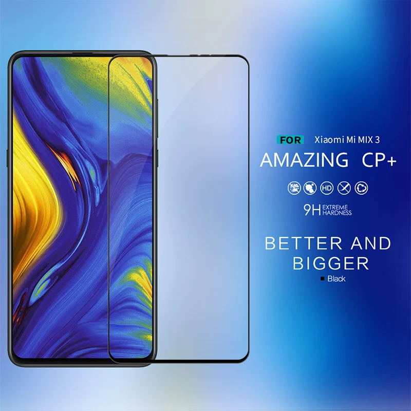 2.5D HD Tempered Glass For Xiaomi Mi Mix 3 Nillkin CP+ Full cover Screen Protector Mix3 Protective Film 6.39&quot | Мобильные