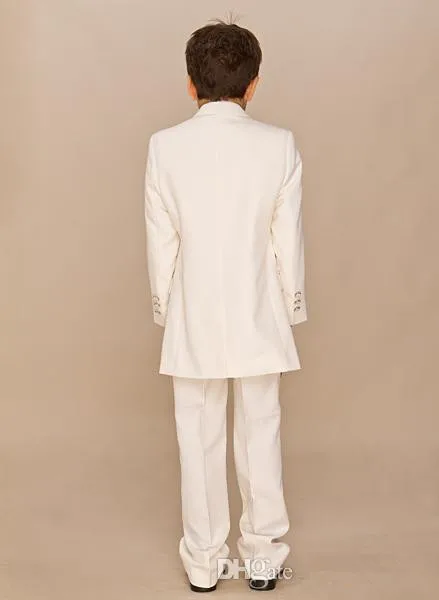 Костюм на заказ костюм из 4 предметов цвета слоновой кости для мальчиков свадьбу