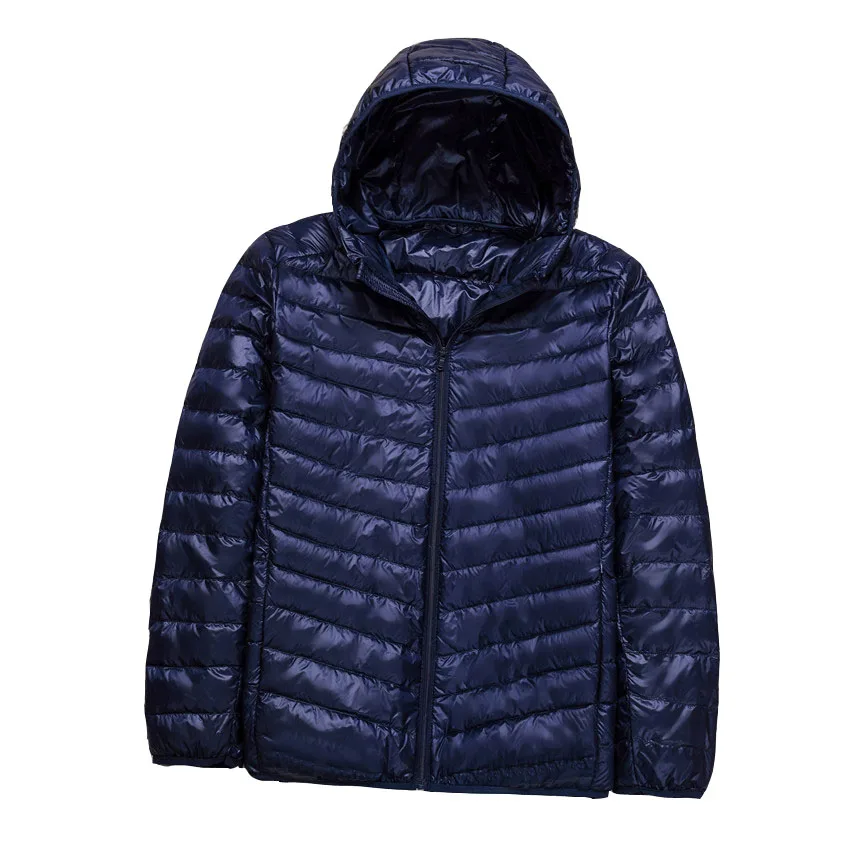 MFERLIER зимние осенние куртки для мужчин 5XL 6XL 7XL 8XL 9XL 10XL размера плюс бюст 163 см Большой размер свободная Мужская парка 6 цветов - Цвет: Тёмно-синий