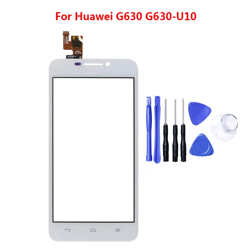 Для Huawei G630 G 630 сенсорный экран Переднее внешнее стекло дигитайзер панель
