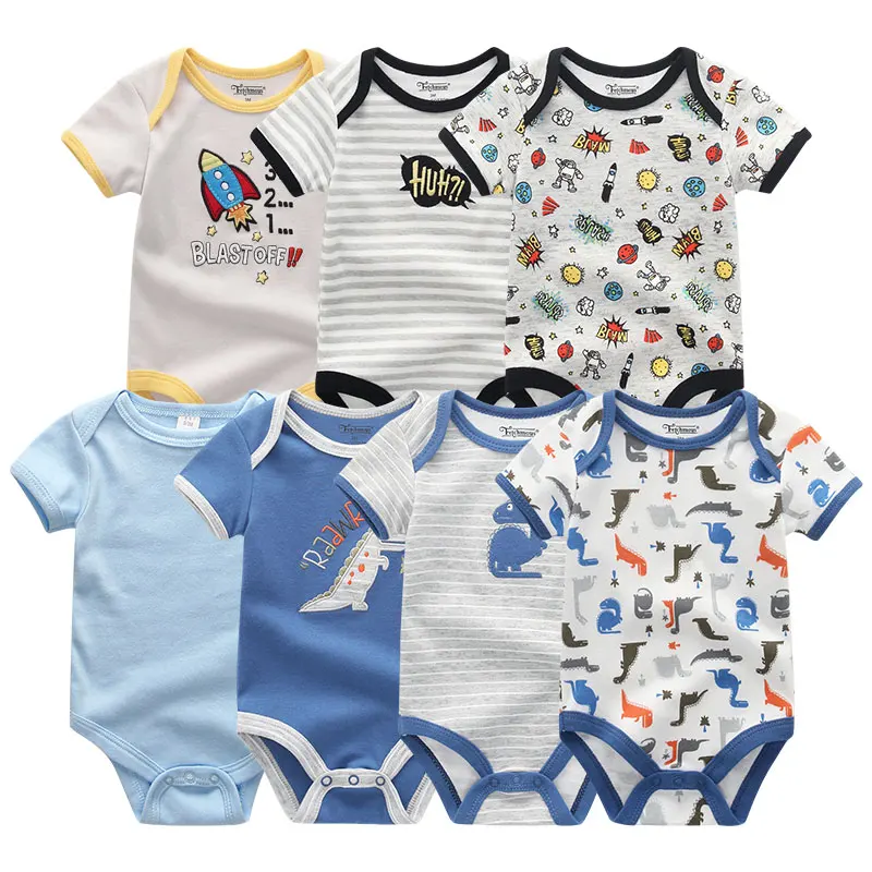Боди для новорожденных happy baby clothes 7Pcs / комплект боди новорожденный девочка бодик для детей платье боди для новорожденныхОдежда для мальчиков christmas bodysuits modis 3-12m бодик для новорождённого - Цвет: Q7029