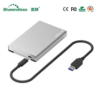 blueendless usb 3 1 type c hdd enclosure full metal aluminum hard drive caddy 2 5 external hard disk cover case for sata hdd ssd