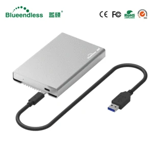 Корпус Blueendless для жесткого диска Usb 3,1 Type C, полностью металлический алюминиевый корпус для жесткого диска 2,5, Внешний чехол для жесткого диска Sata Ssd