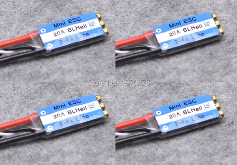 4 шт./лот Mini 20A ESC BLHeli_S OPTO 2 4S Lipo BLHeli S esc для FPV Racing QAV R Квадрокоптер 180 мм|esc opto|dys bl20ablheli |