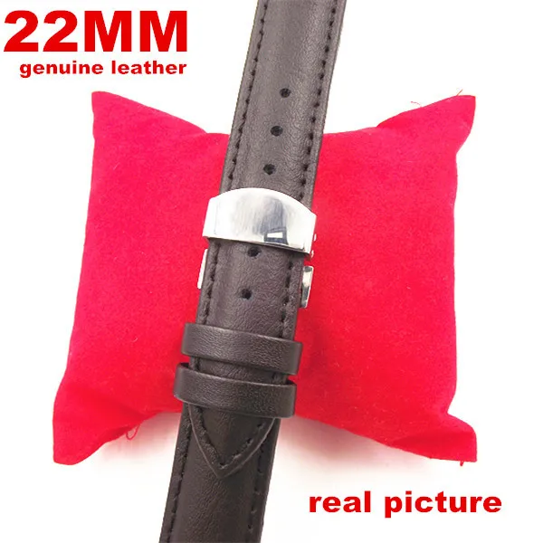 

1PCS 22mm genuine leather watch band watch strap watch parts coffee color -1107013