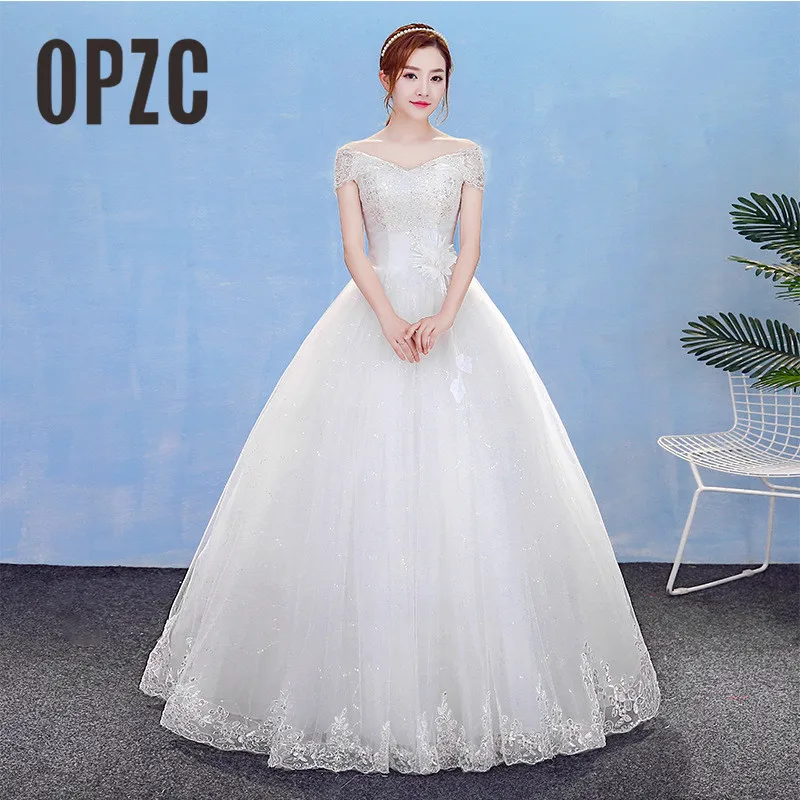 OPZC vestido de noiva 2018 горячая Распродажа свадебное платье трапециевидной формы