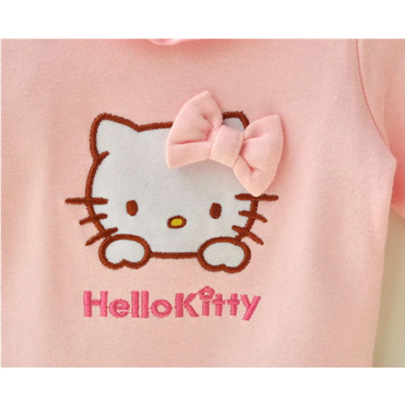 Одежда для маленьких девочек комплекты одежды новорожденных Hello Kitty подарки