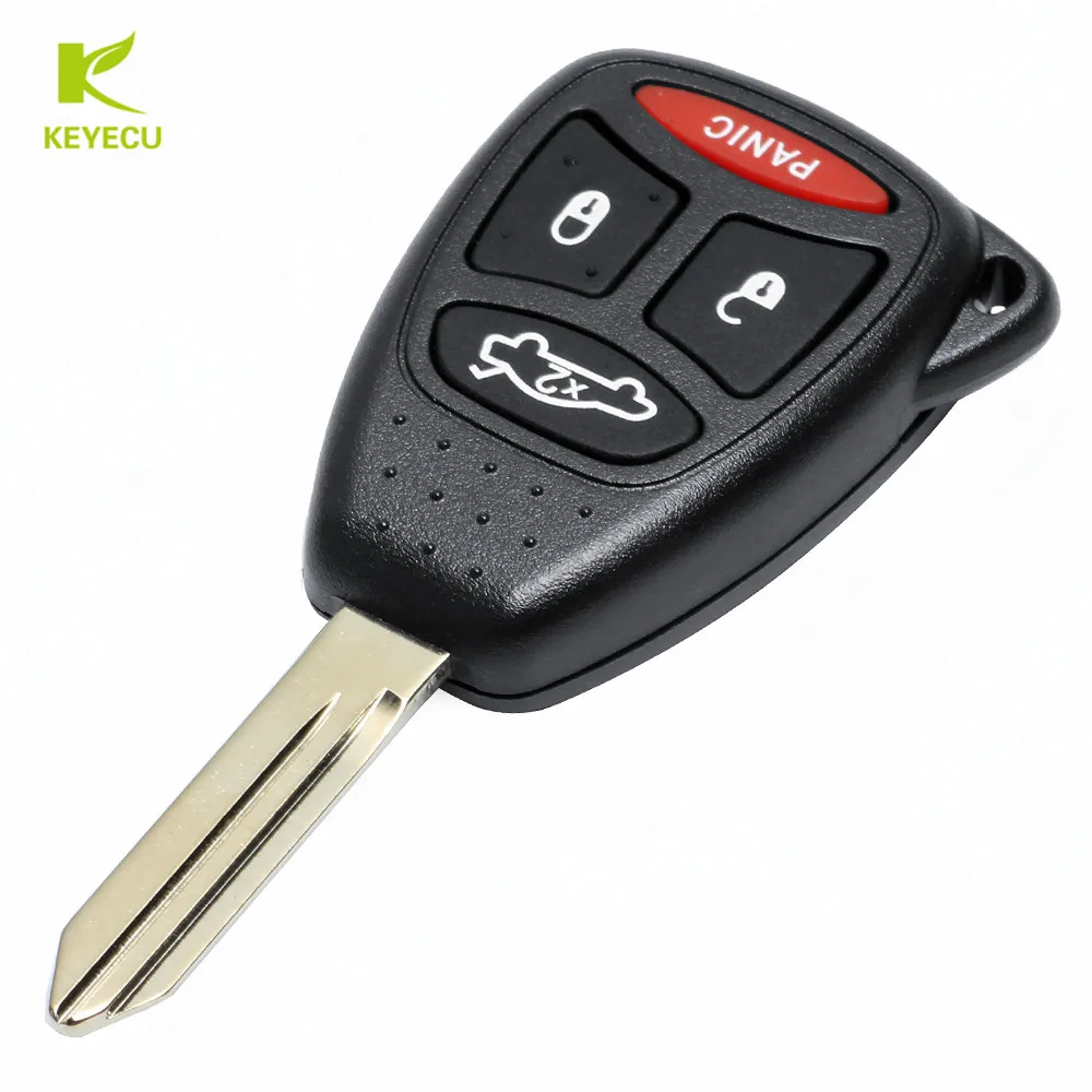 Новый запасной дистанционный ключ KEYECU с кнопкой 3 + 1 чипом ID46 для Chrysler Aspen Dodge Durango