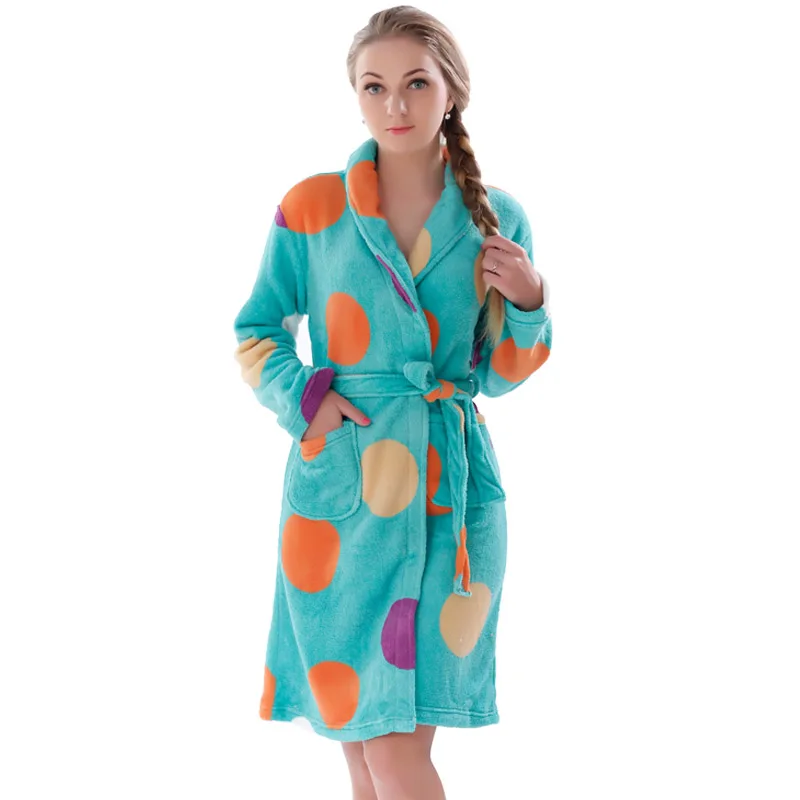 Женские халаты банные из кораллового флиса женское кимоно домашняя одежда для