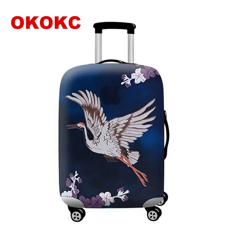 Защитный чехол на чемодан OKOKC Flamingo растягивающийся для S / M L XL подходит чехлов 18 32