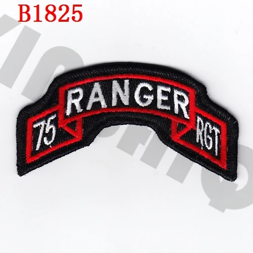 Полная вышивка патч армии США 75th RANGER 1st 2BN 3BN военный тактический боевой дух
