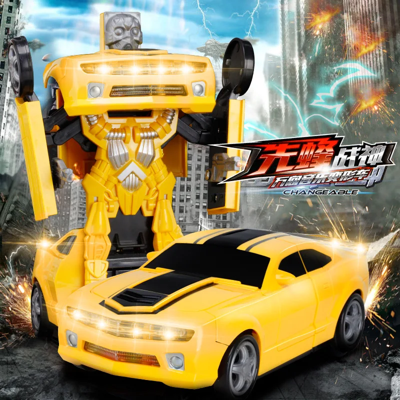 Радиоуправляемая машинка игрушка электронное управление трансформация робот