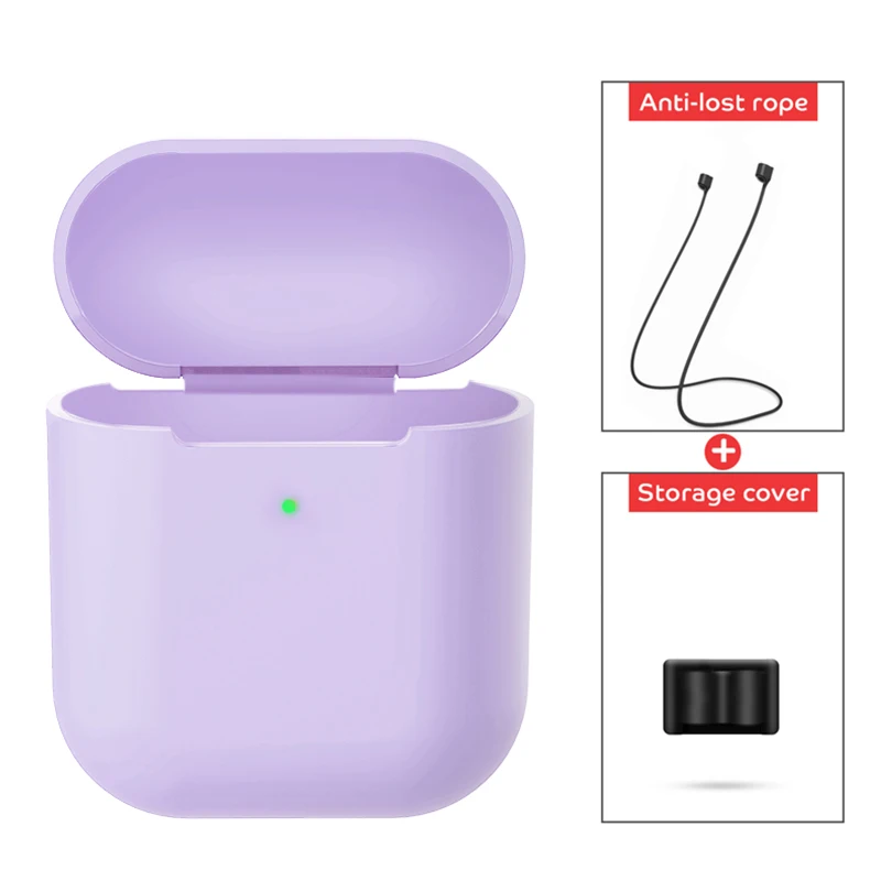 Чехол для Apple Airpods 2 Силиконовый противоударный чехол наушников беспроводной