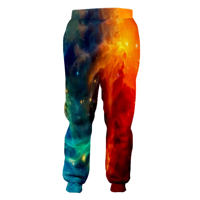 

CJLM Man Personality Colored 3D Full Printed Sweatpants Harajuku Oversized Starry Sky Theme Men's Pants Best Selling