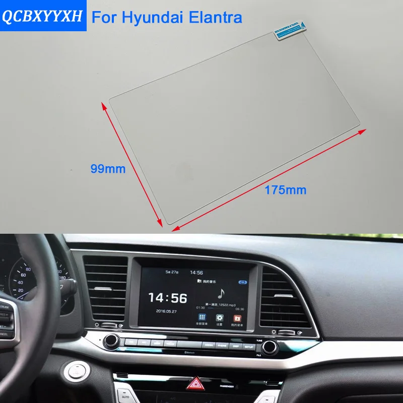 QCBXYYXH для Hyundai Elantra 2012 2019 Стайлинг автомобиля GPS Навигация экран стекло защитная