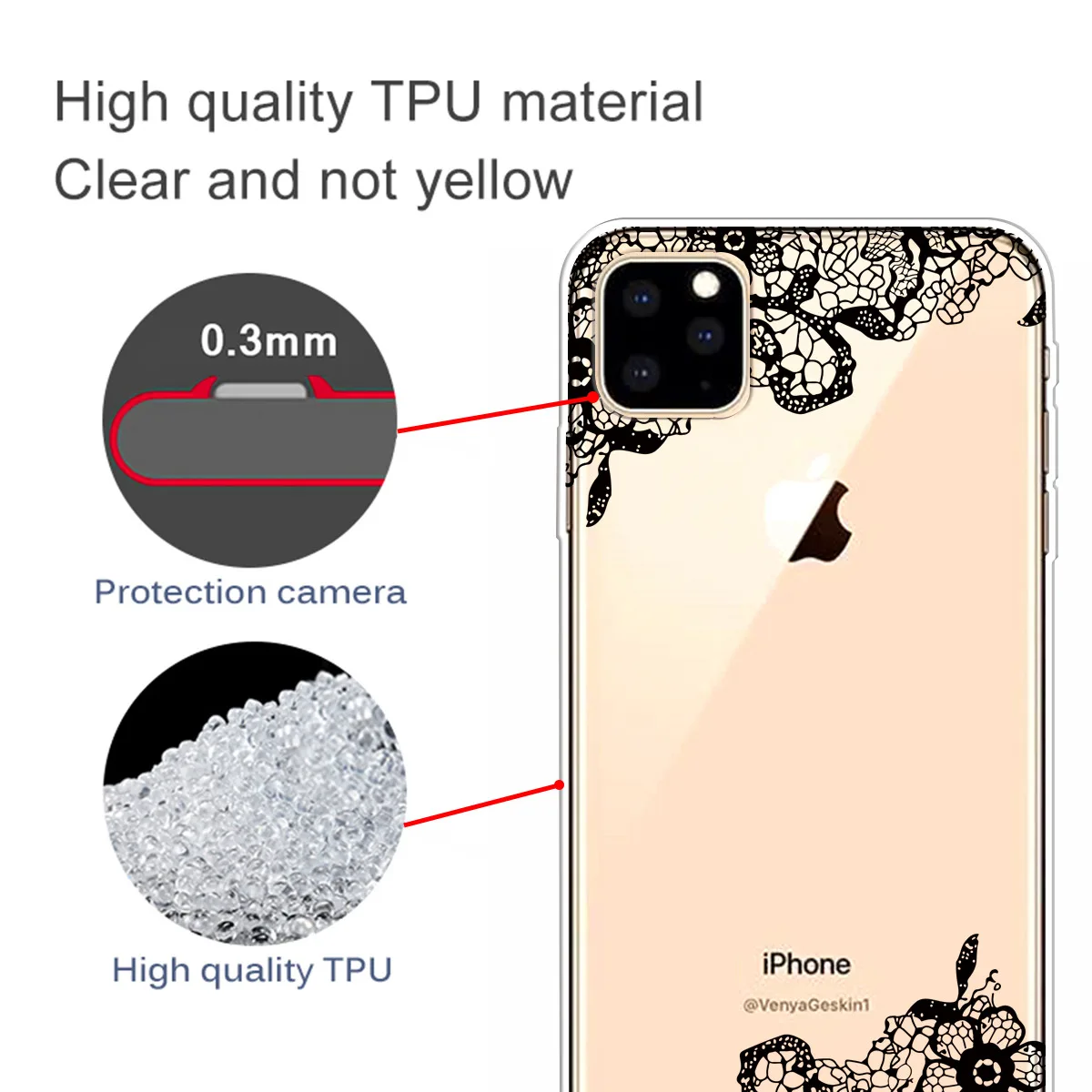 Новый силиконовый чехол для Apple IPhone X XR XS XI MAX XIR 7 8 Plus 6 6s 5 5C 5S SE модный кружевной