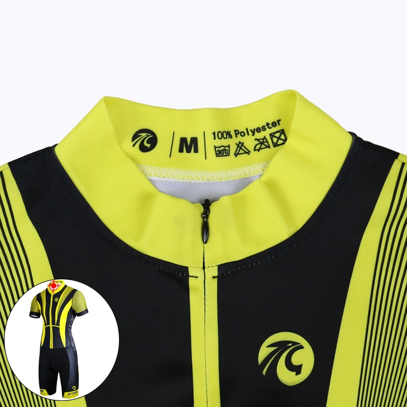 X-Tiger велосипедный трикотаж для триатлона Ropa De Ciclismo Maillot компрессионная Губка Мягкий короткий рукав Велоспорт Бег трикотажная одежда для плавания