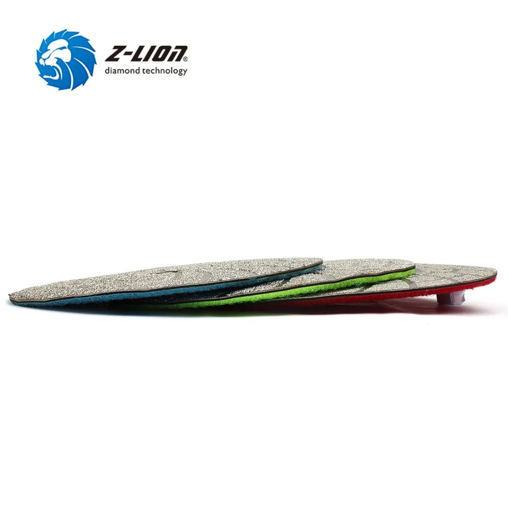 Z LION 6 &quot3 шт./компл. алмазные шлифовальные диски с вакуумной пайкой гранитные