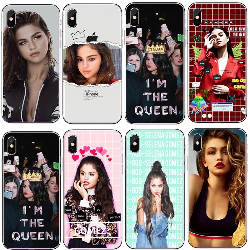 Прозрачный чехол для телефона с изменяющимся отношением Selena Gomez iPhone X 8 8Plus 7 7Plus 6 6S