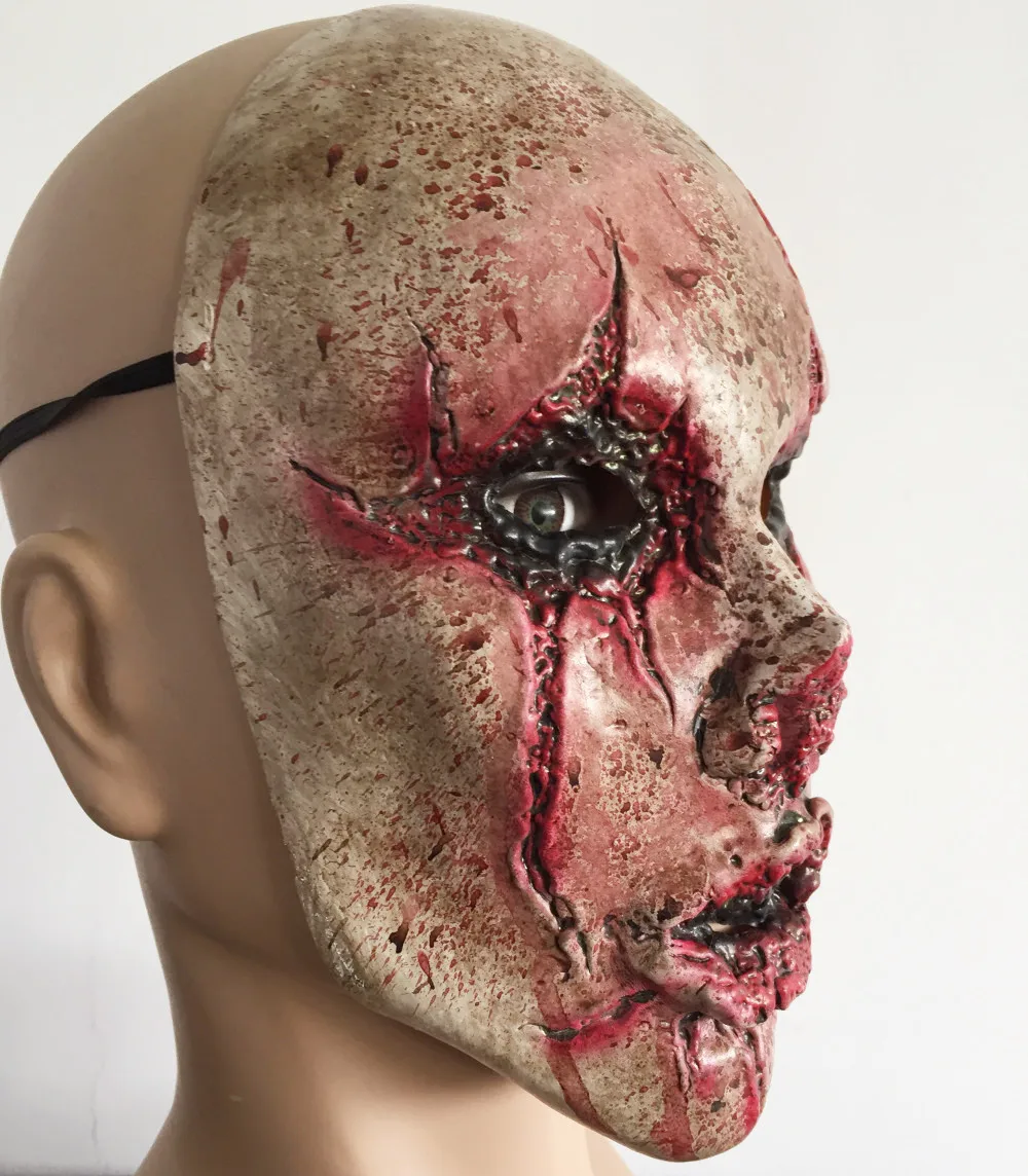Realista Horror erotica страшная маска кровь зомби аноним латекс Череп взрослый Mascaras клоун