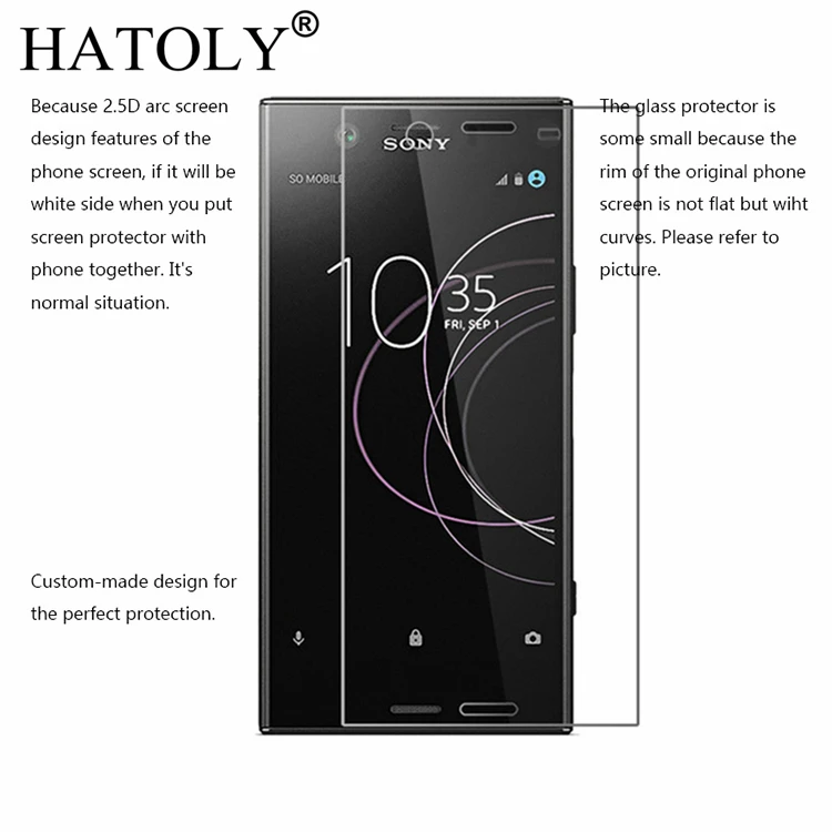2 шт. закаленное стекло для Sony Xperia XZ1 ультратонкая Защита экрана G8342 пленка
