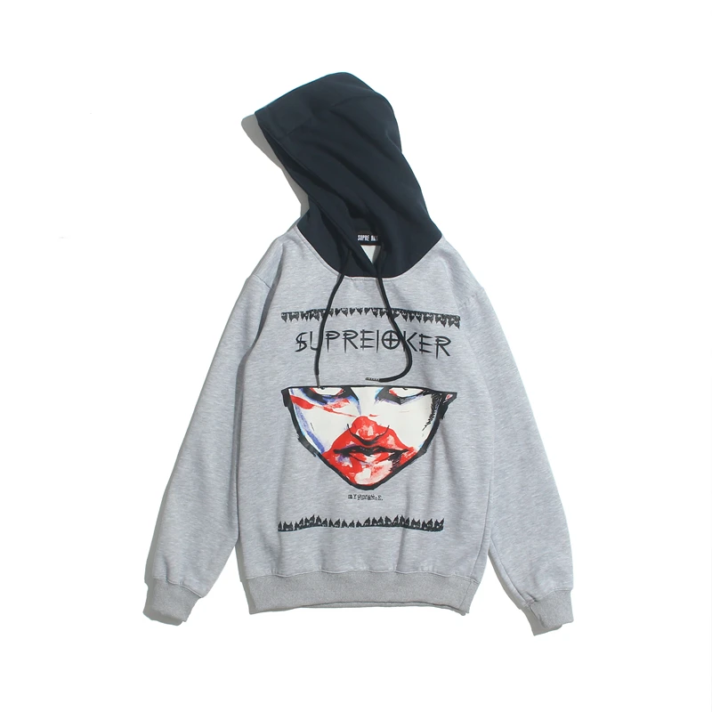 JIN JUE LES Top Brand Hoodies Sweatshirts Hip Hop Men Women Characters Funny Terror Hooded 3D Print Letters | Мужская одежда