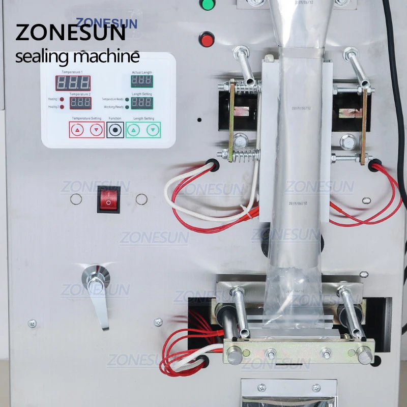 ZONESUN автоматическая упаковочная машина для взвешивания пищевых кофейных зерен, упаковочная машина для порошковых мешков, упаковочная машина с датой