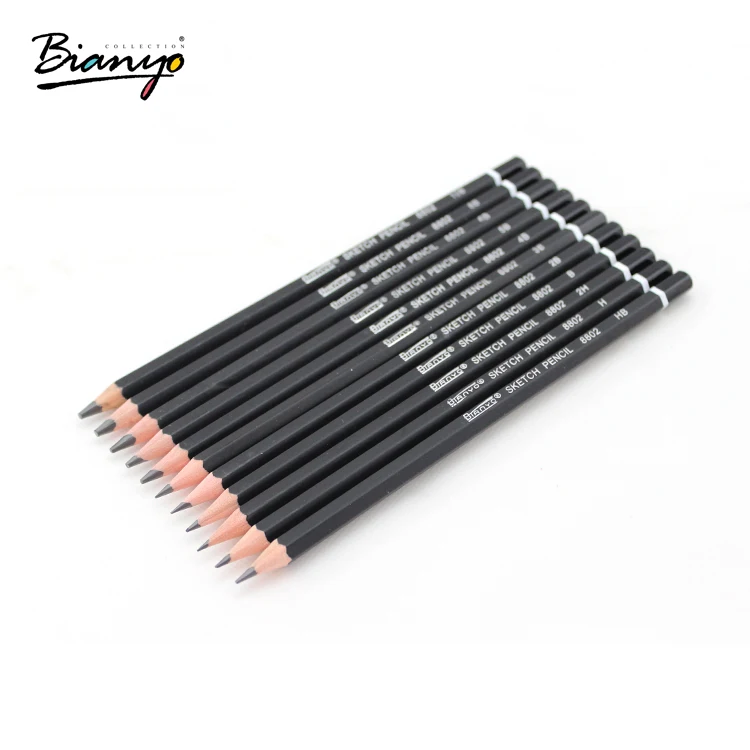 Бианьо рисование и эскиз карандаши BN 6602 3H/2 H/H/HB/B/2B/3B/4B/5B/6B/8B/10B нетоксичный карандаш