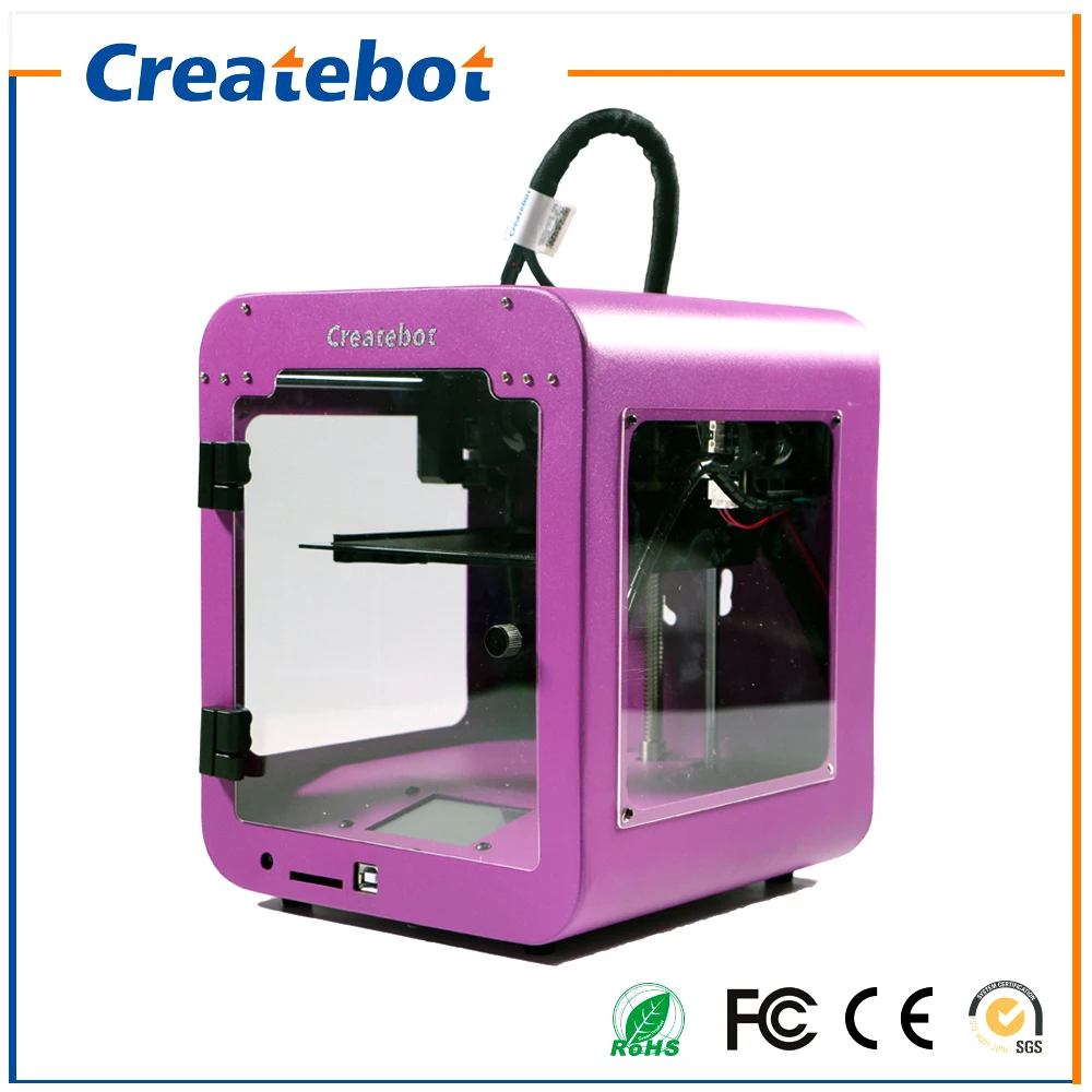 2016 Последние 3D принтеры createbot один экструдера машина Размеры только 188*188*230 мм Best