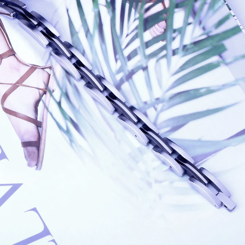 CHUKUI Новое поступление браслет для мужчин нержавеющая сталь черный цвет цепочка