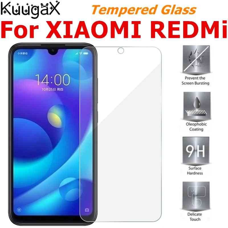 Закаленное стекло для XIAOMI REDMi 7 5 plus 5A 6 6A 4X NOTE PRO SE mi 8SE A1 5X 8 lite Global Screen Защитная крышка