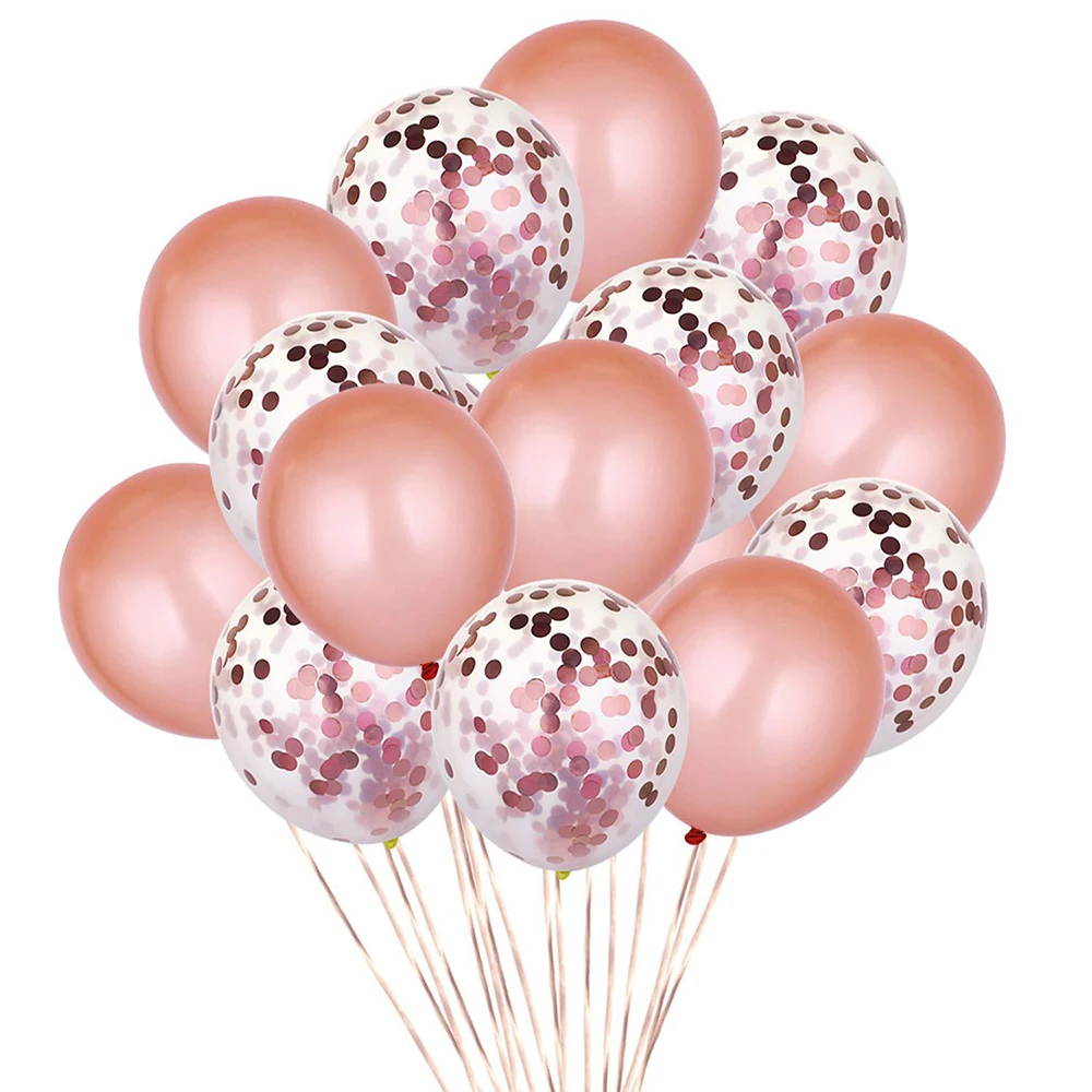 25 шт./компл. товары для дня рождения латексные шары золотые блестки настольная