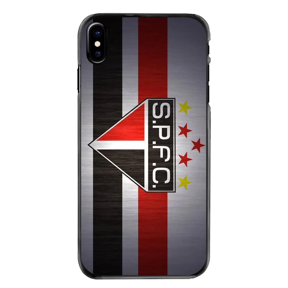 Жесткий чехол для телефона Sao Paulo FC SPFC Футбол Логотип iPhone 4 4S 5 5S 5C SE 6 6S 7 8 Plus X XR XS Max iPod