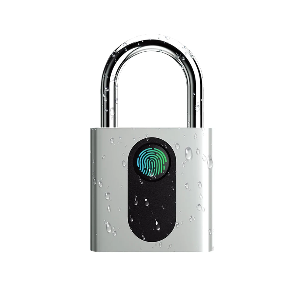 USB Перезаряжаемый смарт замок без ключа с защитой от отпечатков пальцев IP66