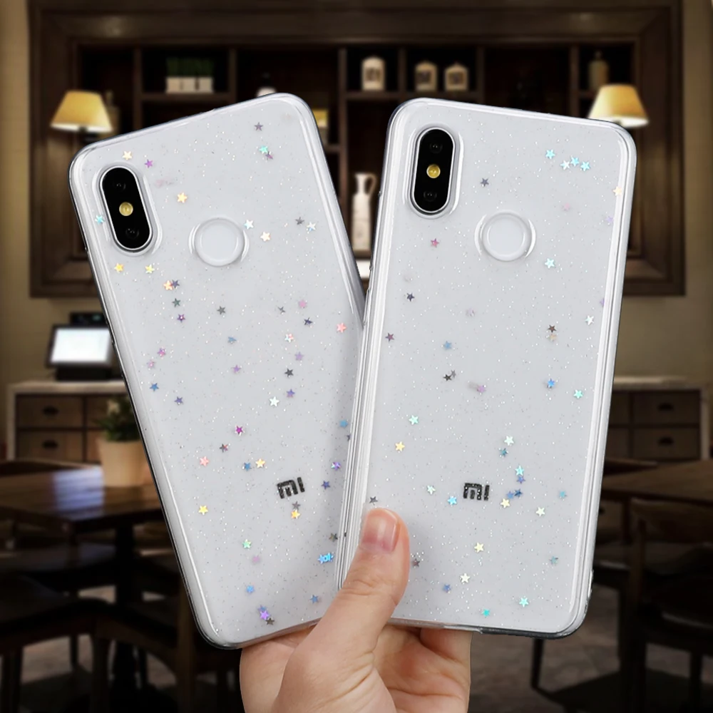 LOVECOM блестящий порошок Мягкий ТПУ чехол для телефона для Xiaomi 9 8 SE Lite CC9 Redmi Note 7 6 Pro Note 5 6 8 Pro Plus эпоксидная задняя крышка